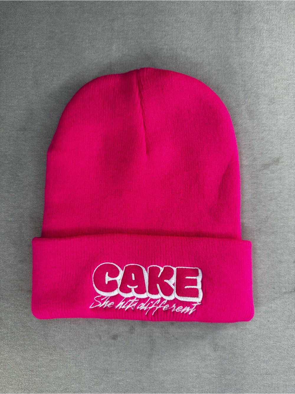 CAKE Pink Men’s Unisex Beanie Hat
